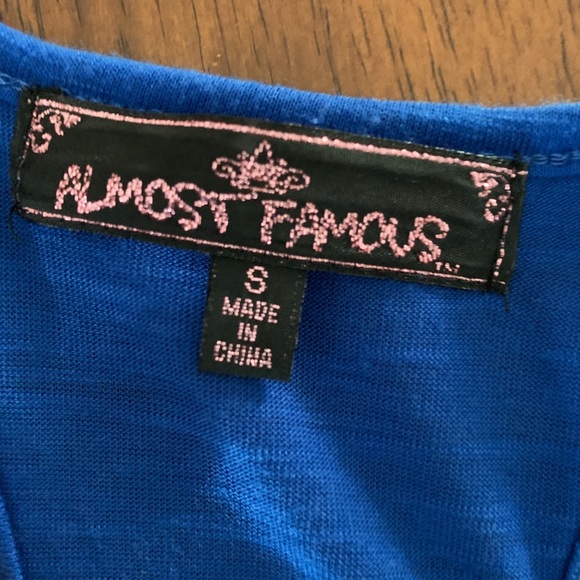 Blue Sequin Tank Top - Picture 6 of 6